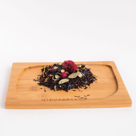 Чёрный чай листовой травяной Таёжный, 80г