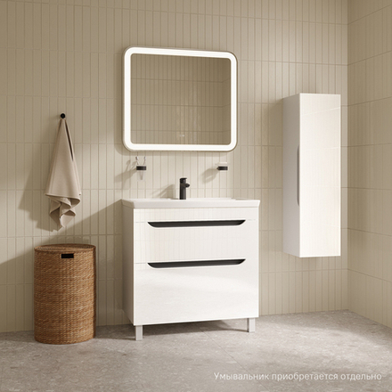 Тумба напольная IDDIS Ray, 80 см, белый, RAY80WFi95