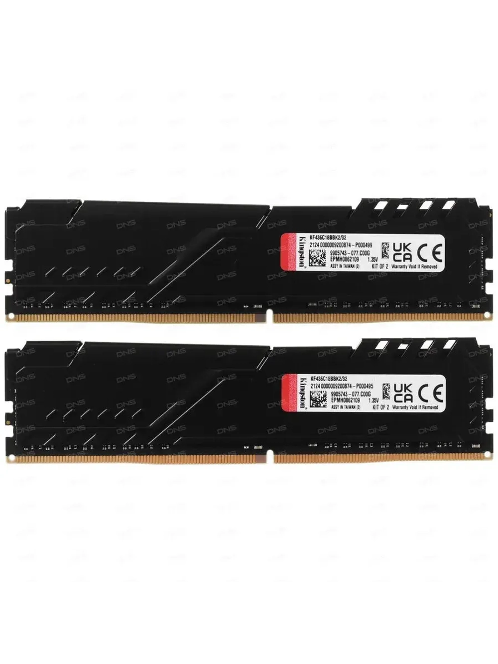 Оперативная память FURY Beast Black KF436C18BBK2/32 32 ГБ