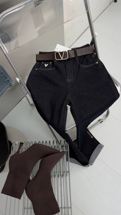 Брюки джинсовые жен.ские арт. 73616-1 цвет "тёмное-синие"