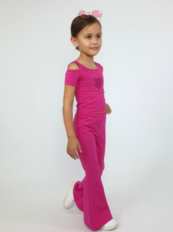 02-165-3 Комплект для девочки (фуфайка+брюки)