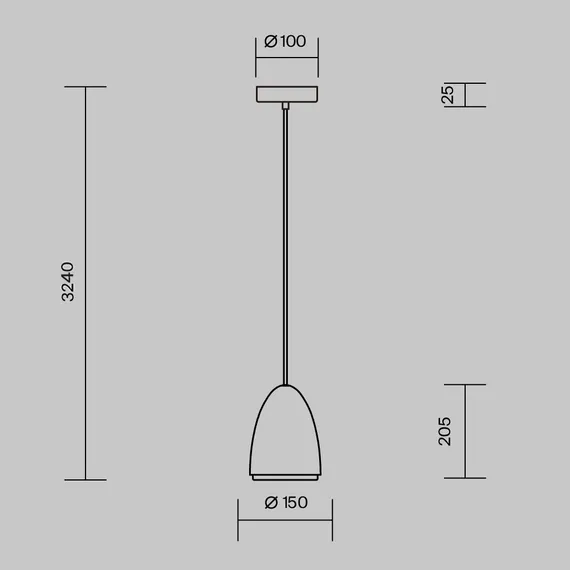 Подвесной светильник Пиластро / Pilastro GU10х1 Maytoni mod430pl-01cm