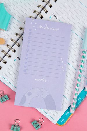 Блок для записей (To Do list) 8,0*15,0см, 50л., "Meow power", на склейке