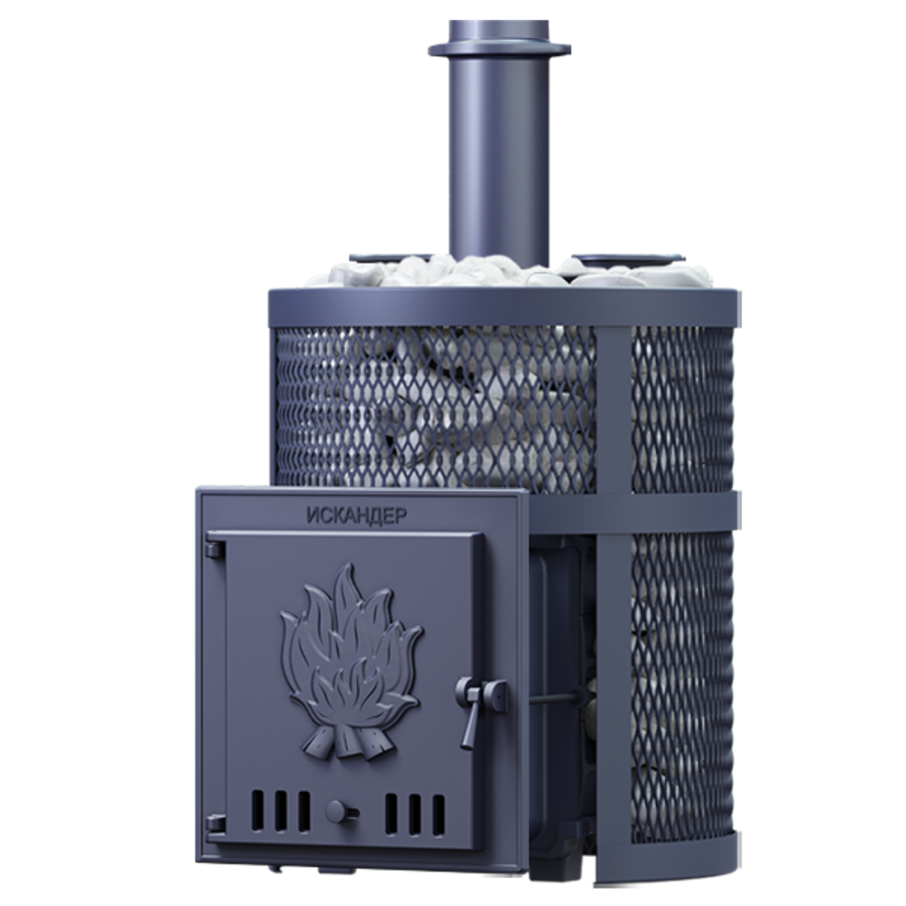 Чугунная печь для бани Искандер ЗК 18 Ураган