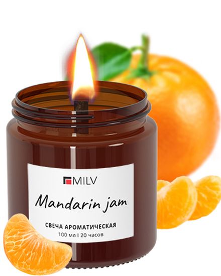 Milv Mandarin Jam Ароматическая свеча, 100мл