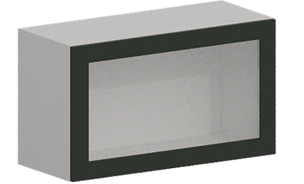 Кухня Модуль ШВГС 809 Белый / Насыщенно-зеленый