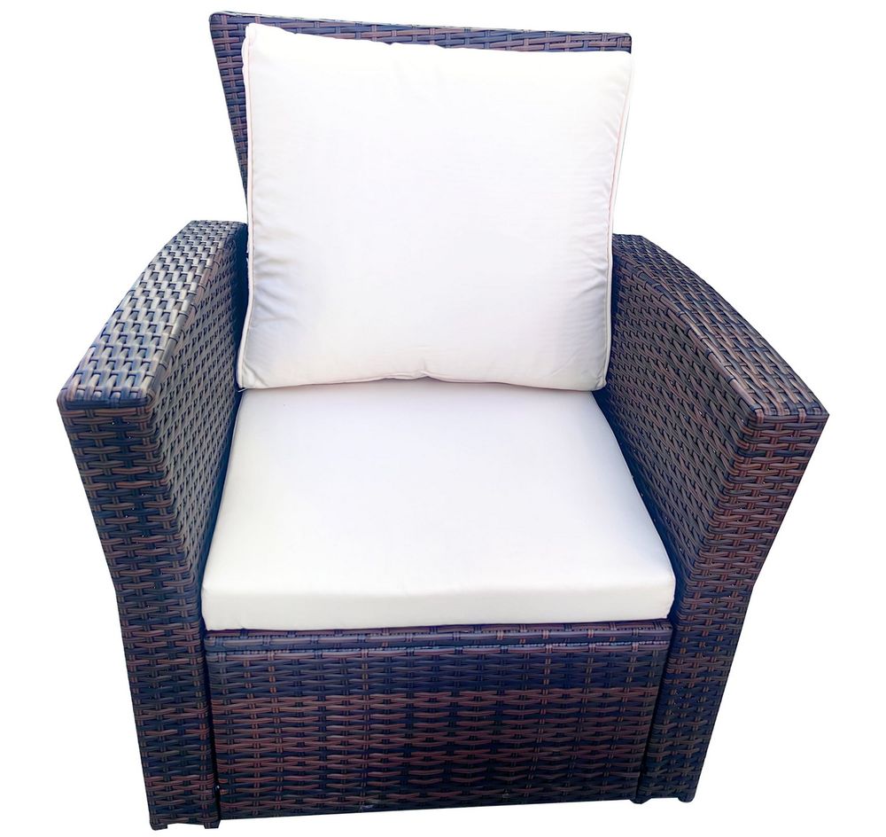 "Портленд" лаунж-зона из искусственного ротанга на 4 персоны, цвет коричневый