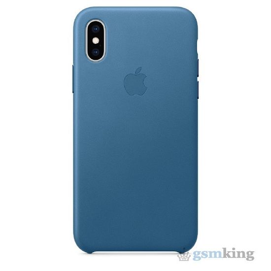 Leather Case iPhone X/XS Cape Cod Blue «Лазурная волна»