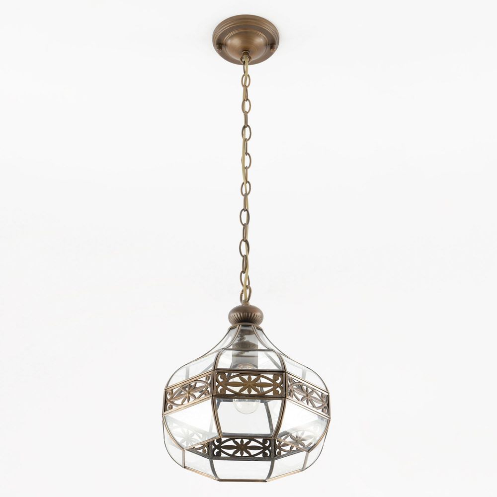 Citilux Гера-2 CL444210 Подвесной светильник витражный Бронза