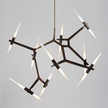 replica Lindsey Adelman 20 Bulbs Agnes Chandelier ( black )