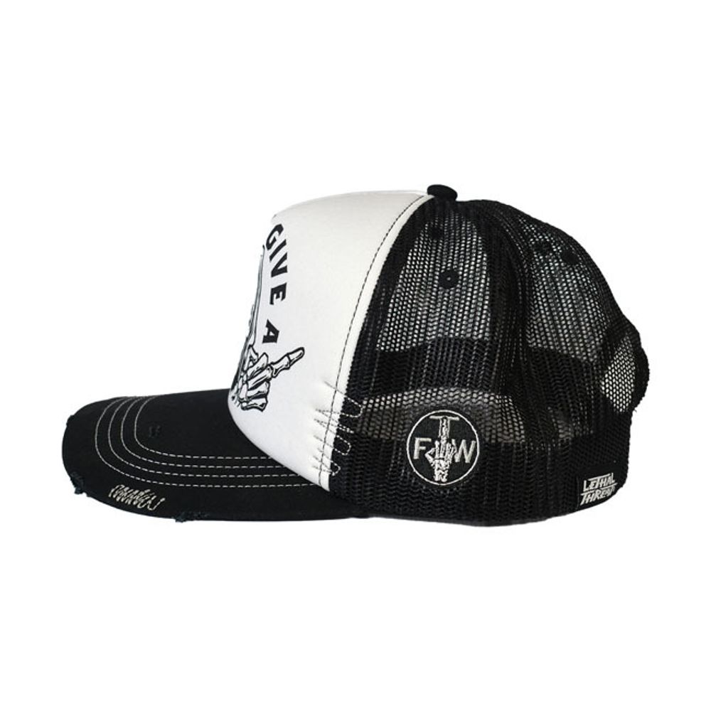 FTW Reaper trucker cap / Бело-черный