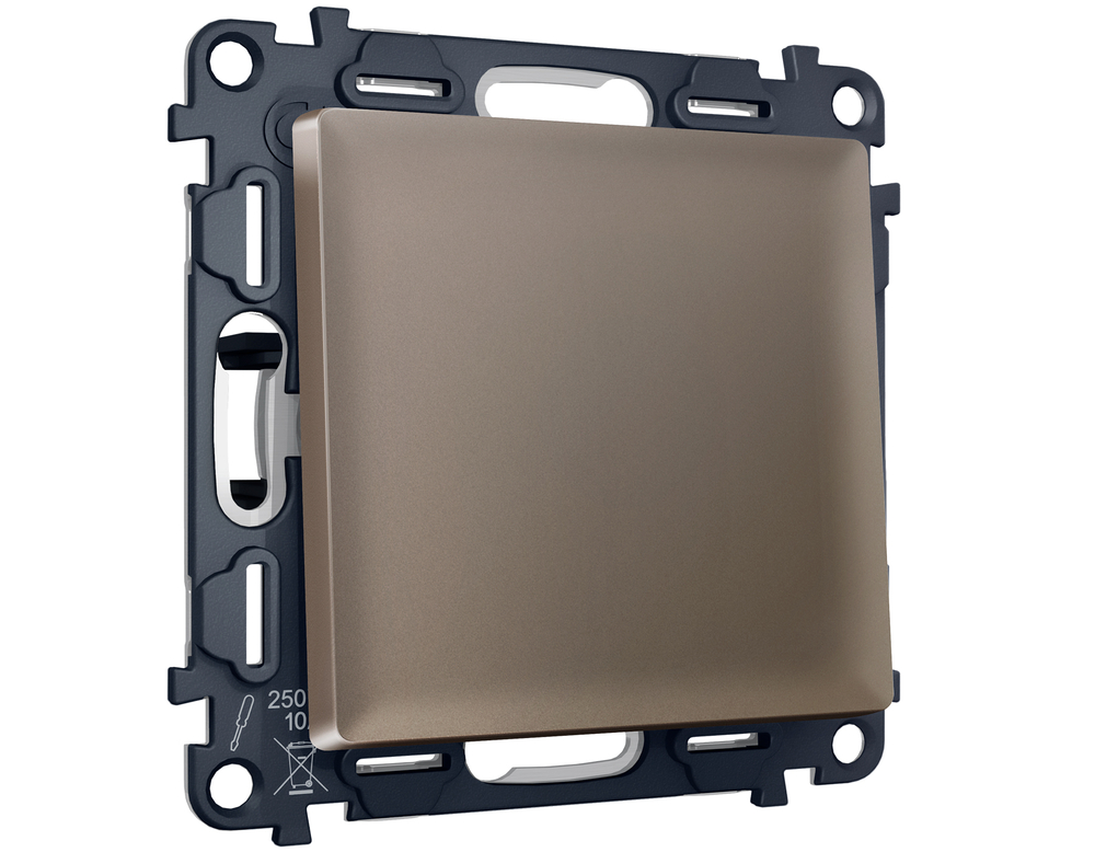 MA631020 Комплект механизма 1-кл проходного выключателя ALFA Темная бронза матовый QUANT (AP6310, VM105)