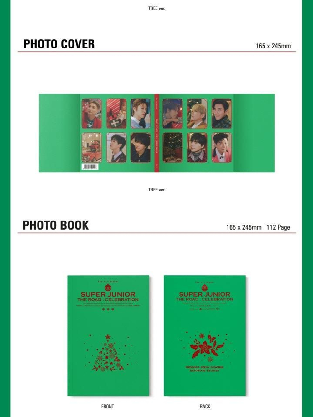 Альбом SUPER JUNIOR - Vol.2 The 'Road : Celebration' 11th Album TREE Version