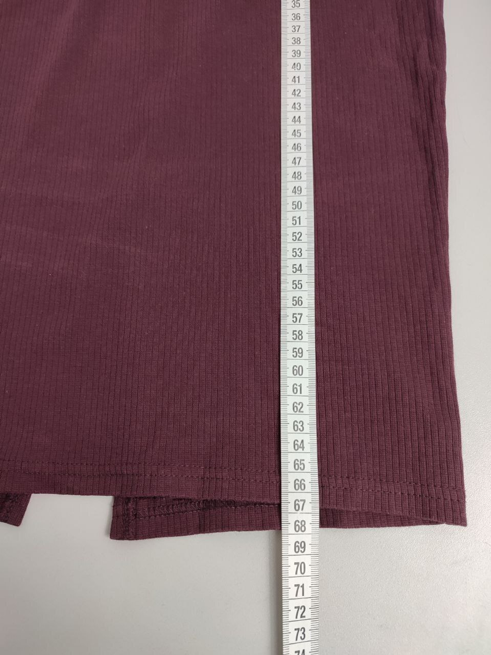 Юбка трикотажная бордовая 42 размер