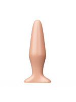 Анальная пробка LOVETOY телесная, конусообразная, платформа-восьмерка