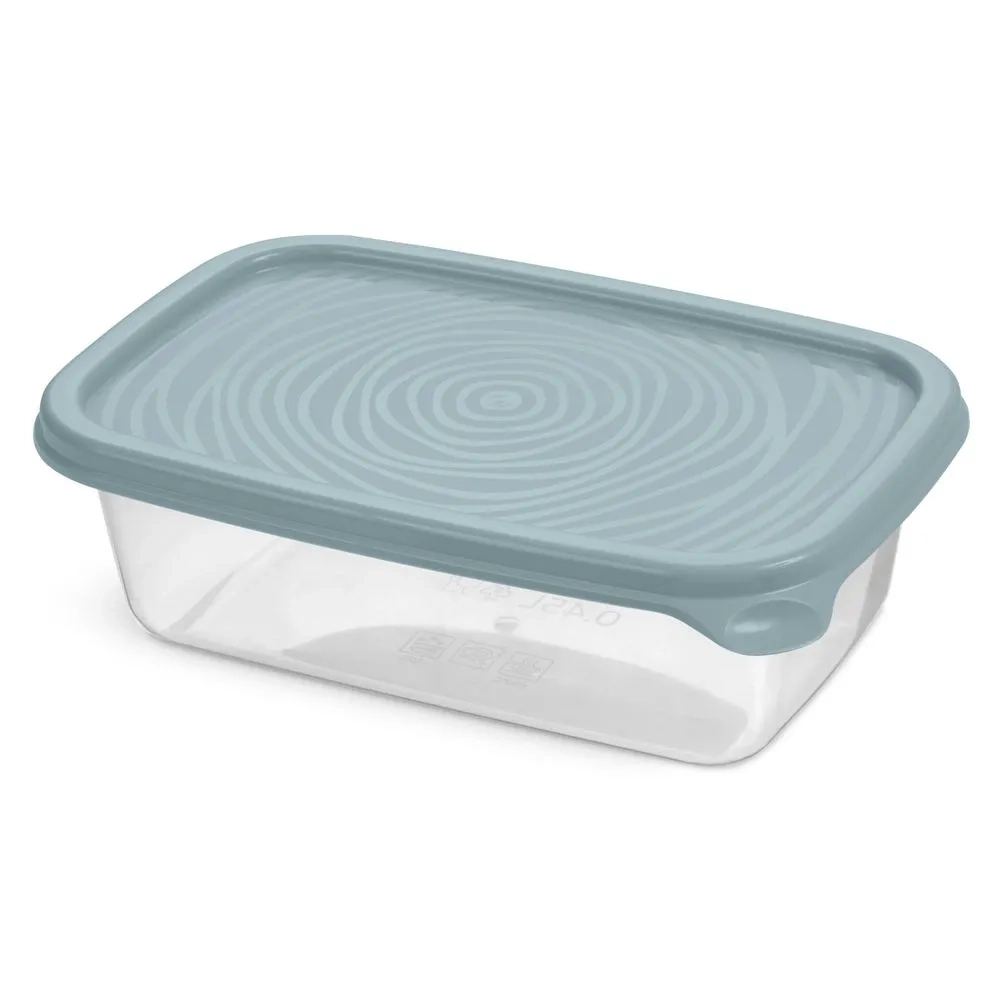 Контейнер прямоугольный Романо 0,45л Серо-голубой С850СГОЛ