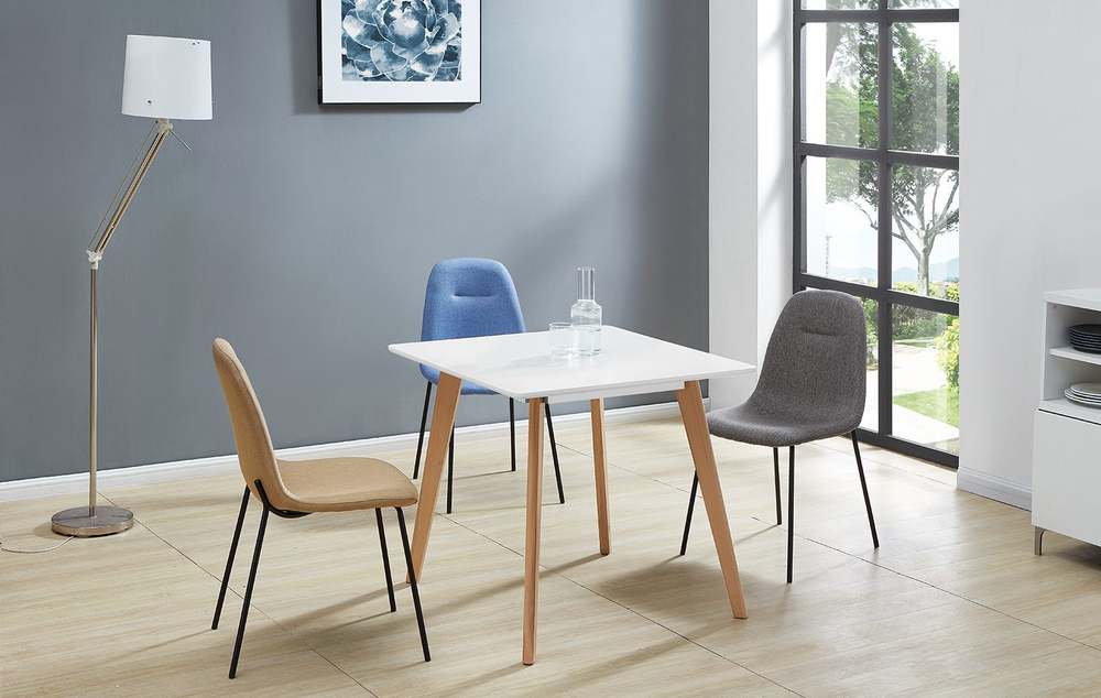 Стол M-407/80 белый матовый/бук