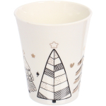 Кружка керамическая 380мл «Ёлки золотые», микс 4рисунка