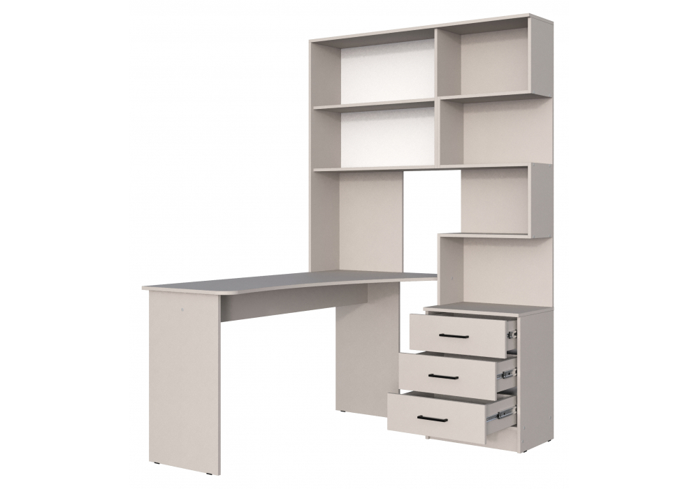 Компьютерный стол Woodville Эльброни левый кашемир