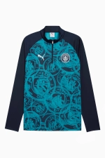 Кофта Puma Manchester City 25/26 Warm Up 1/4 Zip Top - темно-синий