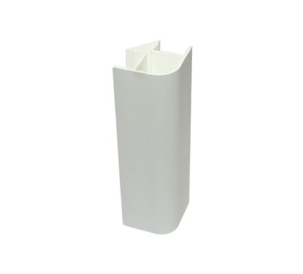 Угловое соединение 90* 100мм Светло-серый ПП