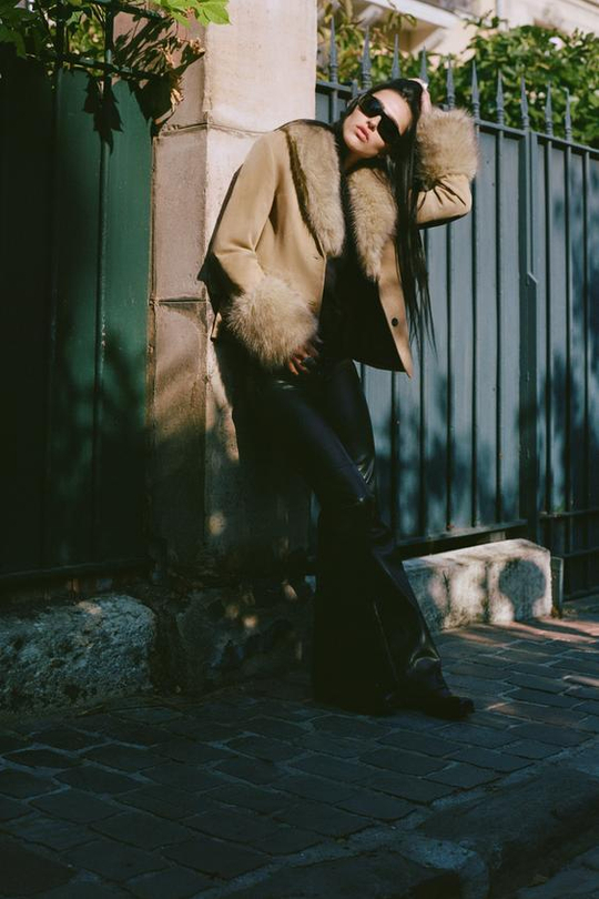 ZARA БРЮКИ FLARE С БАНТОМ, ЧЕРНЫЙ