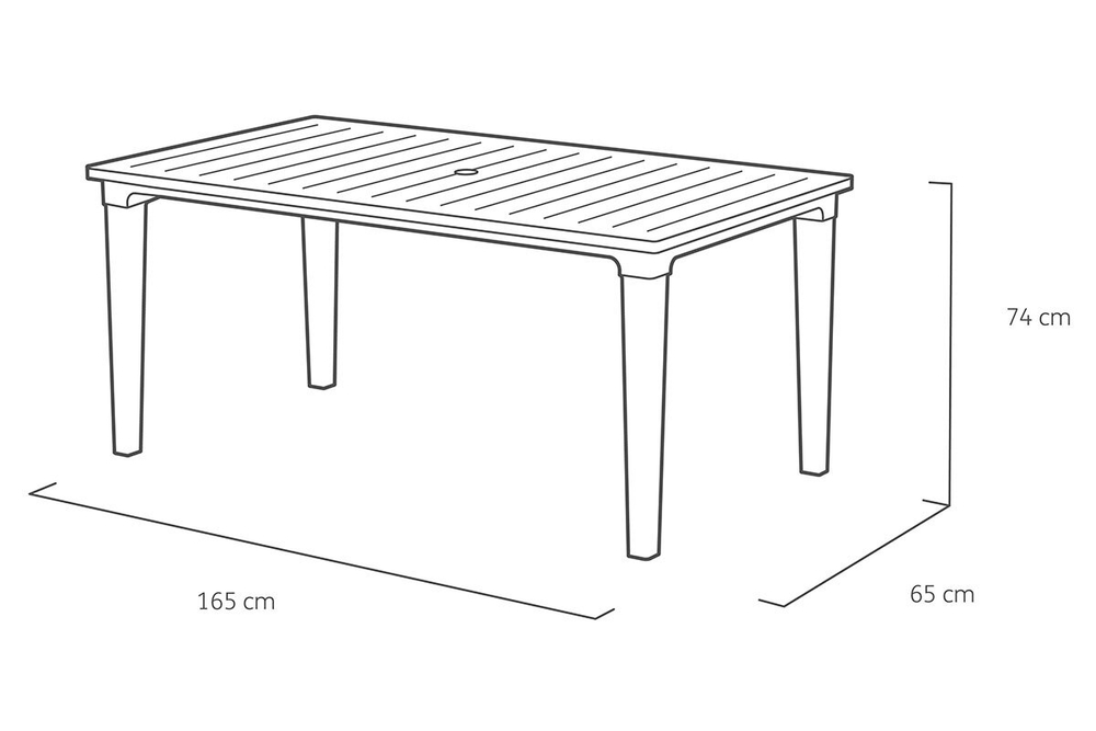 Стол Keter Futura, коричневый