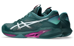 Мужские кроссовки теннисные Asics Solution Speed FF 4 Clay - dark neptune/white