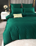 Комплект постельного белья Однотонный Сатин Элитный на резинке OCER018