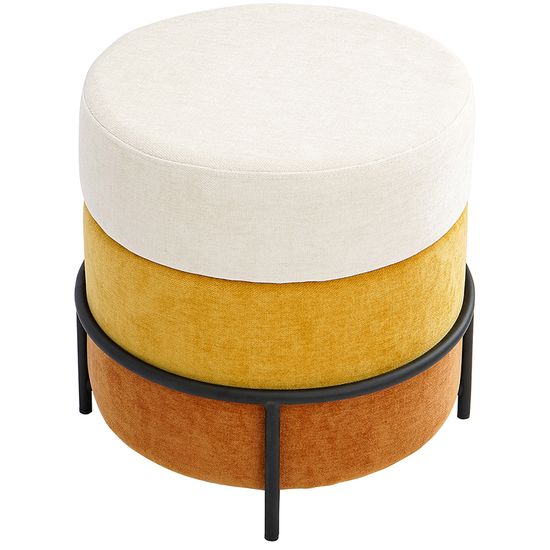 Пуф norunn, шенилл, тыквенный