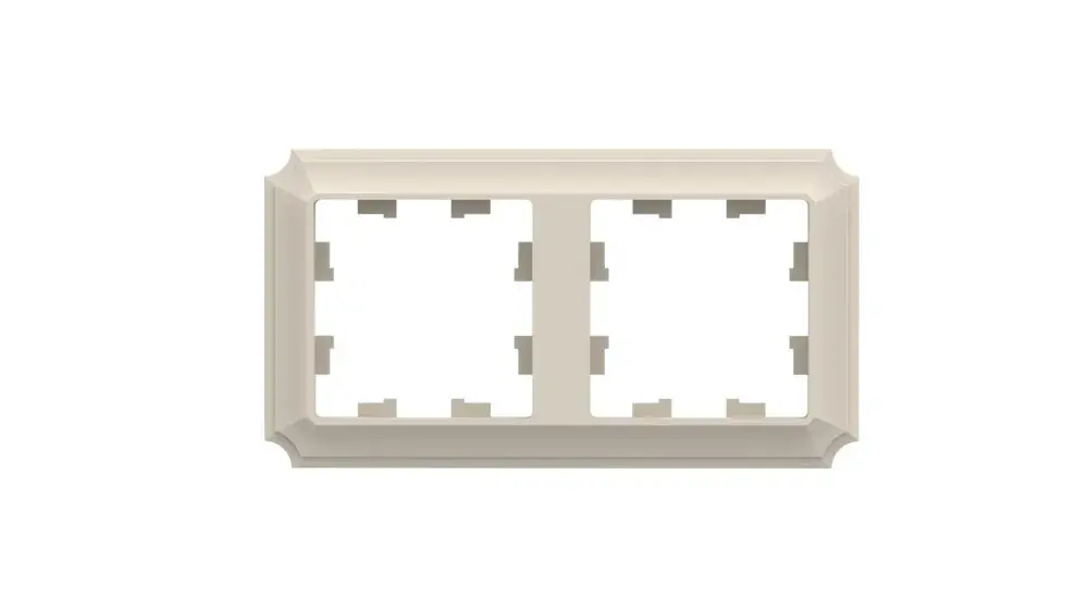 ATLASDESIGN ANTIQUE 2-постовая РАМКА, универсальная, БЕЖЕВЫЙ