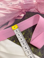 Эластичная косая бейка розовая 20 мм