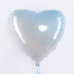 Сердце 18" Бело-голубой градиент / White-Blue gradient Fm