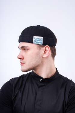 Докер black кепка без козырька