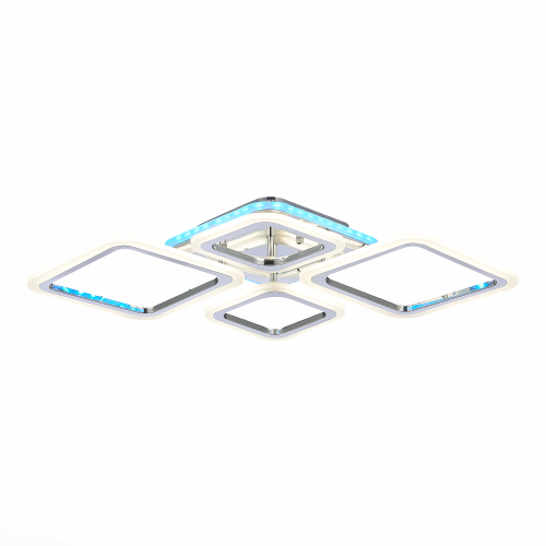 SLE500112-04RGB Светильник потолочный Хром/Белый LED 1*88W RGB 8W 3000-6000K SAMURO