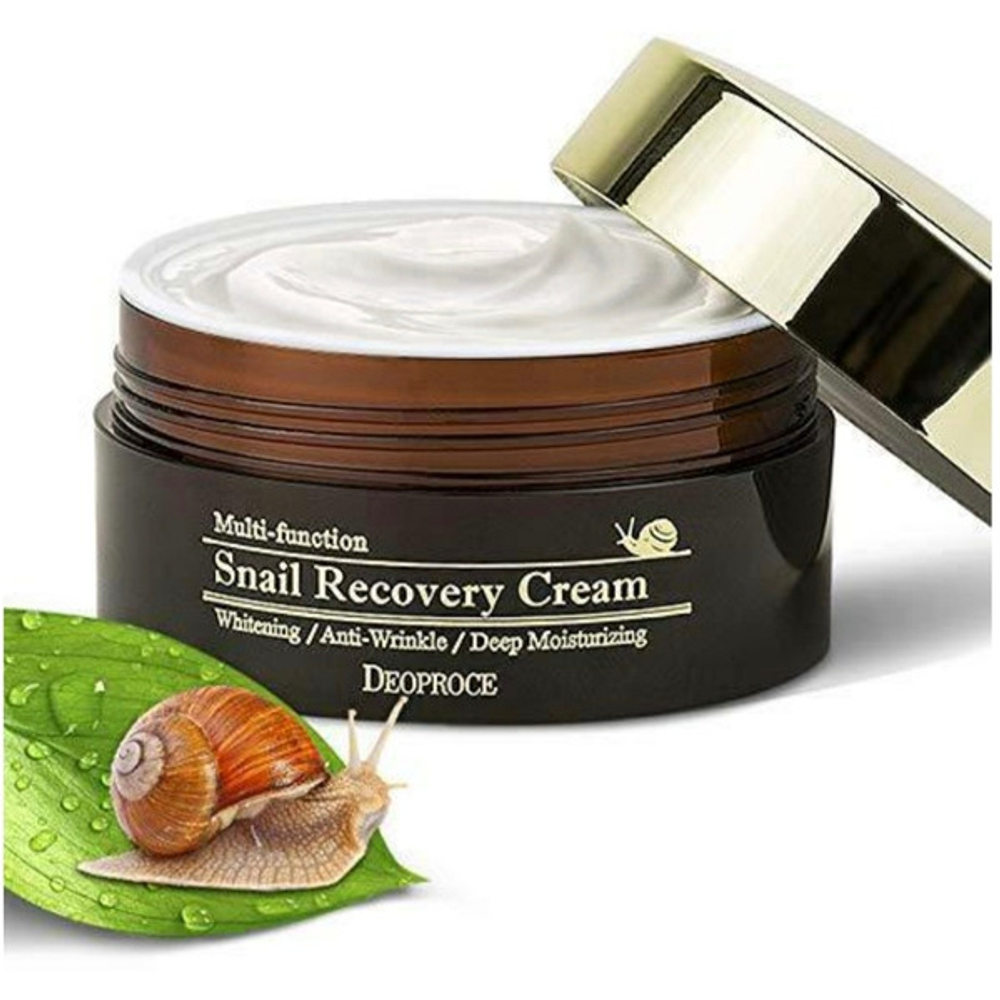 Крем для лица восстанавливающий с муцином улитки DEOPROCE SNAIL RECOVERY CREAM 100g 100гр