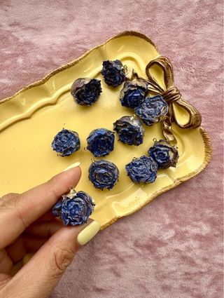 Подвеска "Роза синяя"