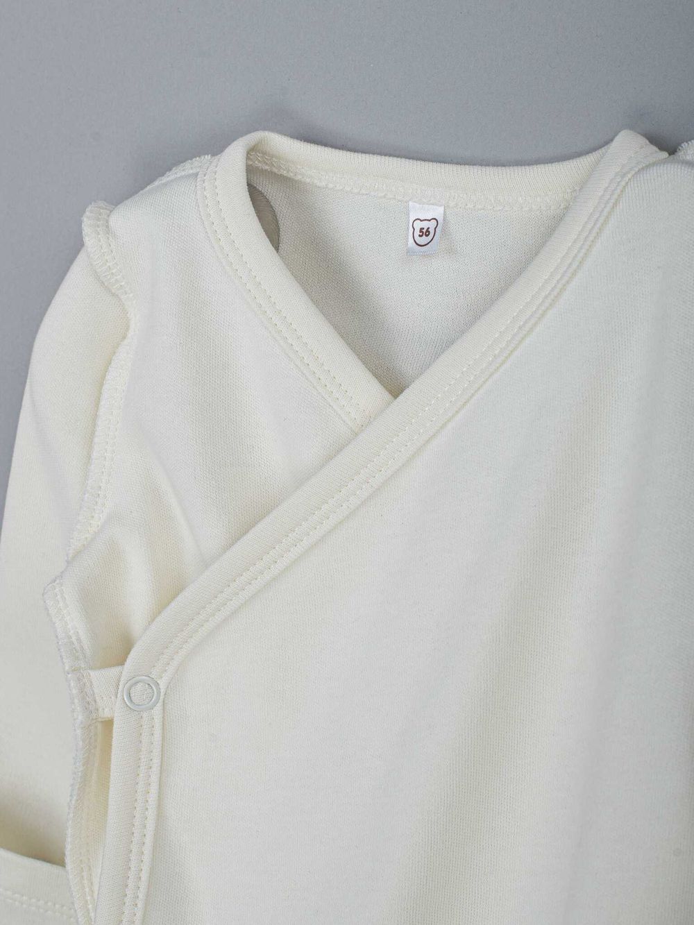 Боди-кимоно с наружными швами "Молоко" 0+