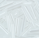 Бисер Япония "TOHO" СТЕКЛЯРУС (BUGLE) №3 9 мм 5 х 5 г №0141 белый/перл