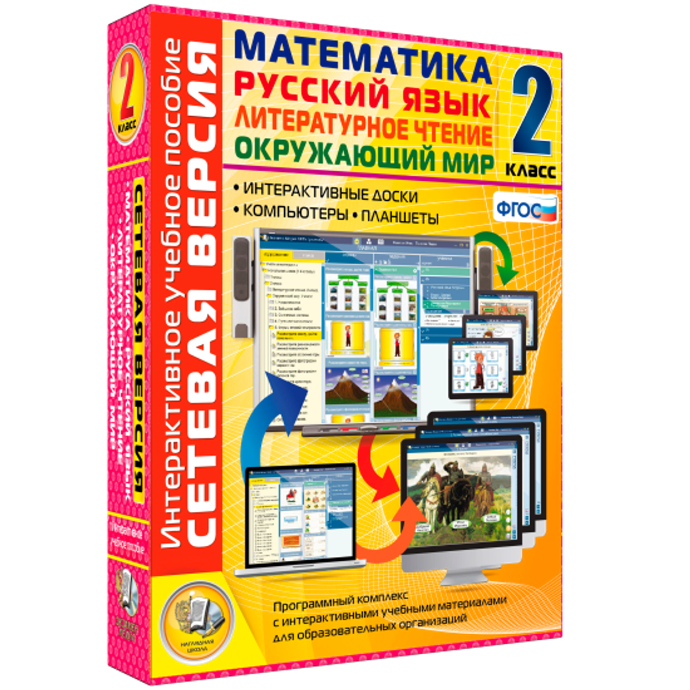 Сетевая версия. 2 класс. Математика, Русский язык, Окружающий мир, Литературное чтение