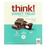 Think !, Sweet Treat, высокопротеиновый батончик, шоколад и кекс с кремом, 10 батончиков по 57 г (2,01 унции)