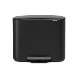 Brabantia Контейнер для мусора Bo 3х11л с сортировкой, черный