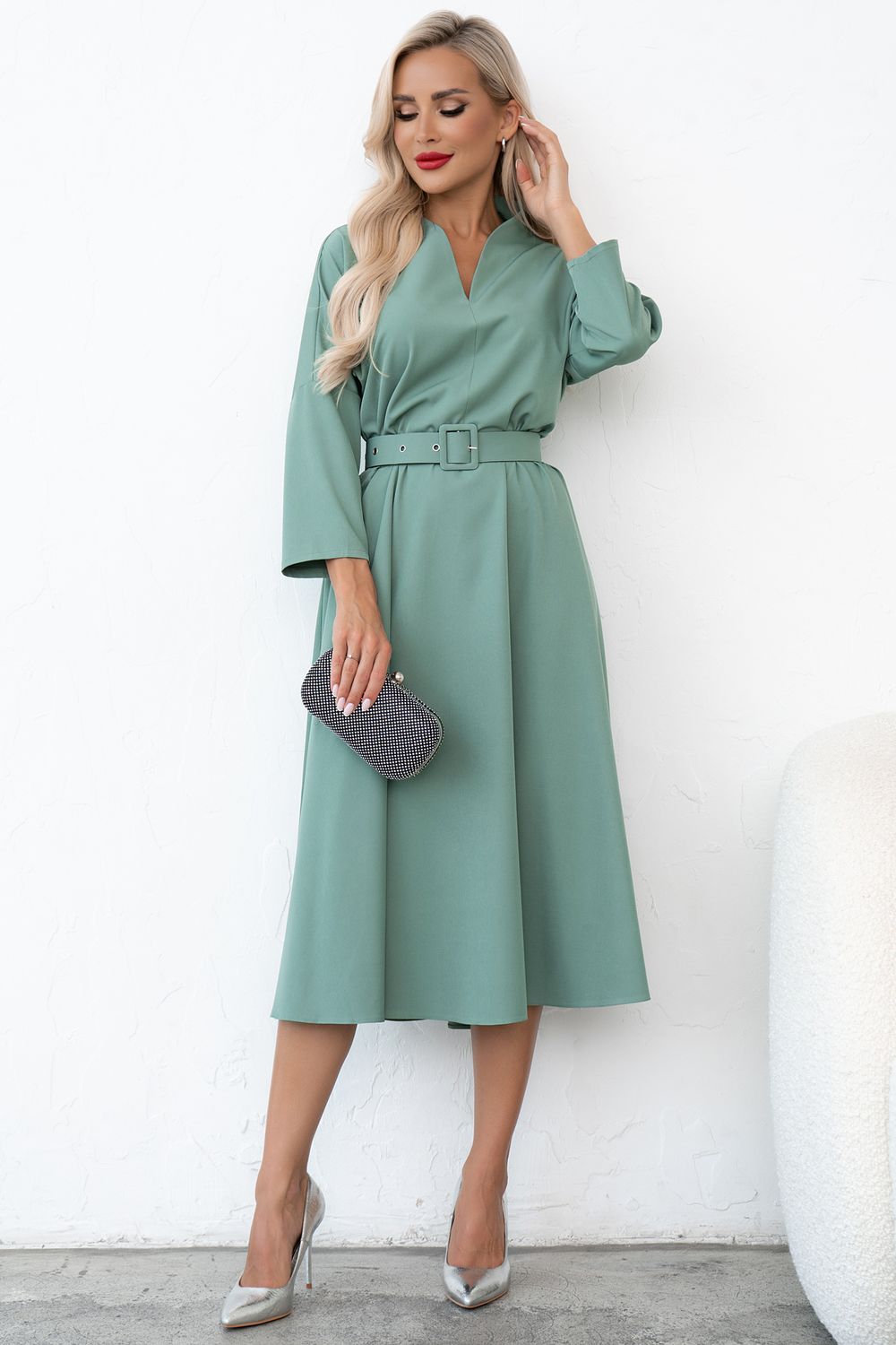 Платье Турин (фисташка) Р11-1222/3 Nikol (Акция)