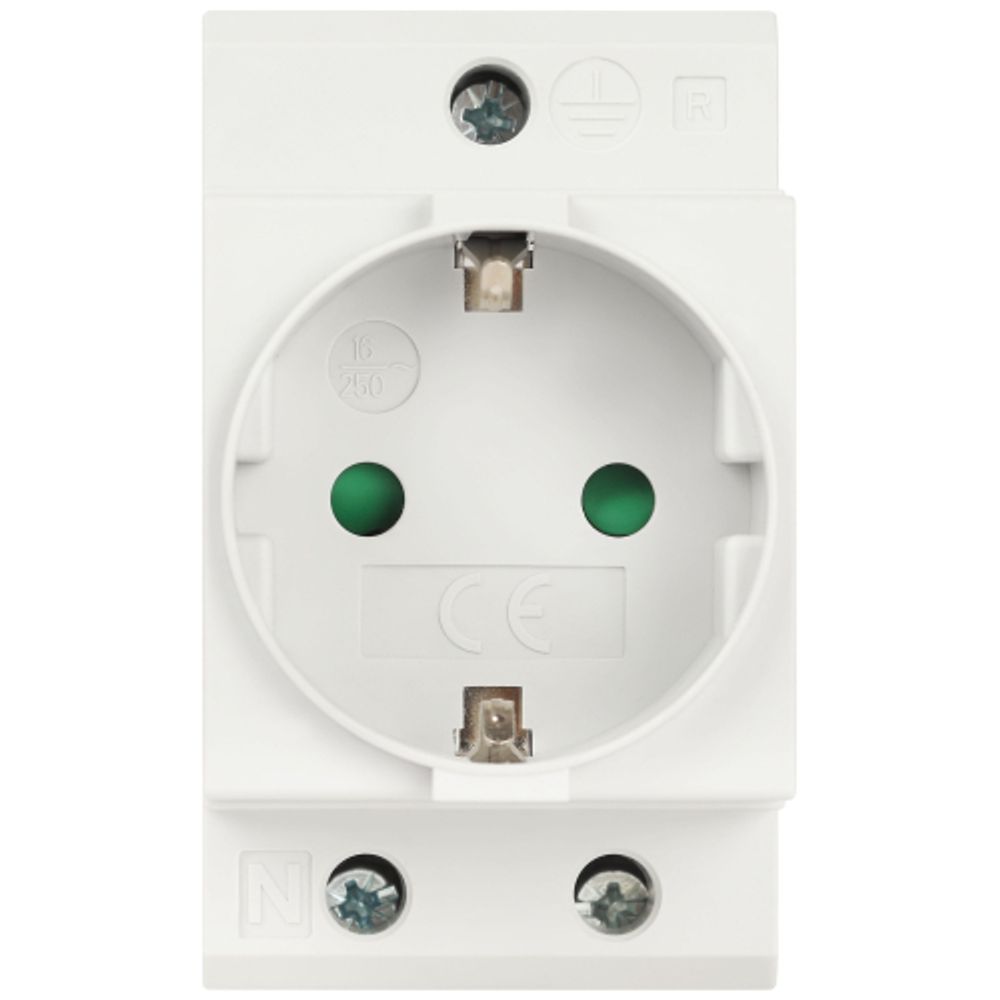 Розетка на DIN-рейку ЭРА PRO MRD10-16-E 16А с заземлением | Вспомогательные элементы и аксессуары