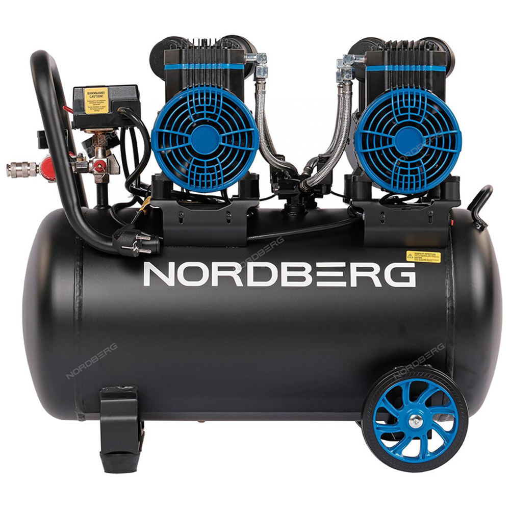 NORDBERG (NCEO50/500) Компрессор безмасляный 220В, ресивер 50 л, 500 л/мин