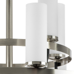 723125 Люстра FLUME 12х40W E14 ЧЕРНЫЙ МАТОВЫЙ/НИКЕЛЬ