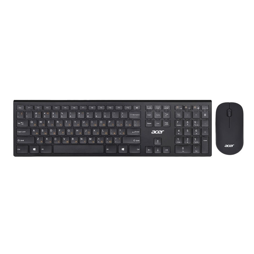 Комплект (клавиатура + мышь) Acer OKR030 [ZL.KBDEE.005] Комплект (клавиатура + мышь) Combo wilreless USB slim black