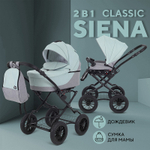 Детская коляска Rant Siena Classic New 2 в 1 10 серый-ментоловый