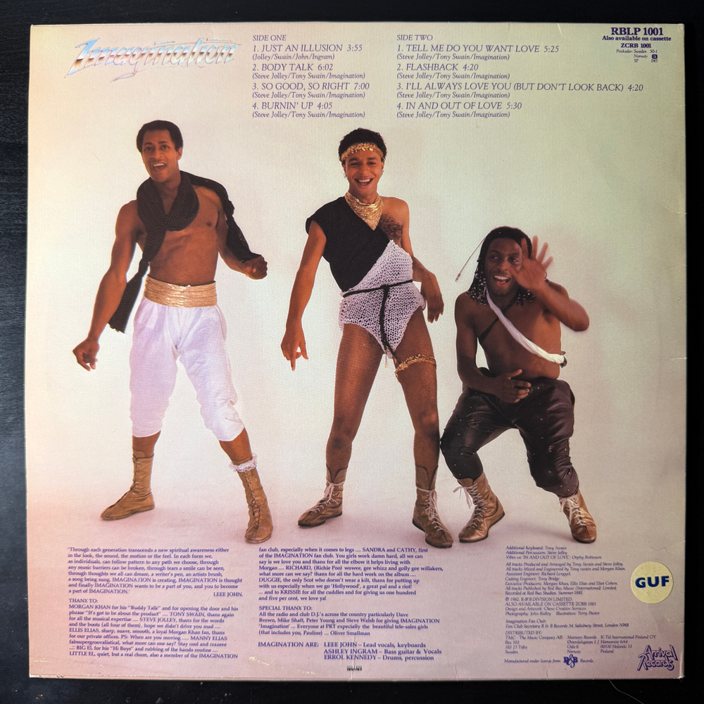Imagination ‎– Body Talk (Скандинавия 1982г.)
