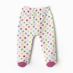 Ползунки детские, цвет белый/горошек, р. 74 9927056 (BONITO)
